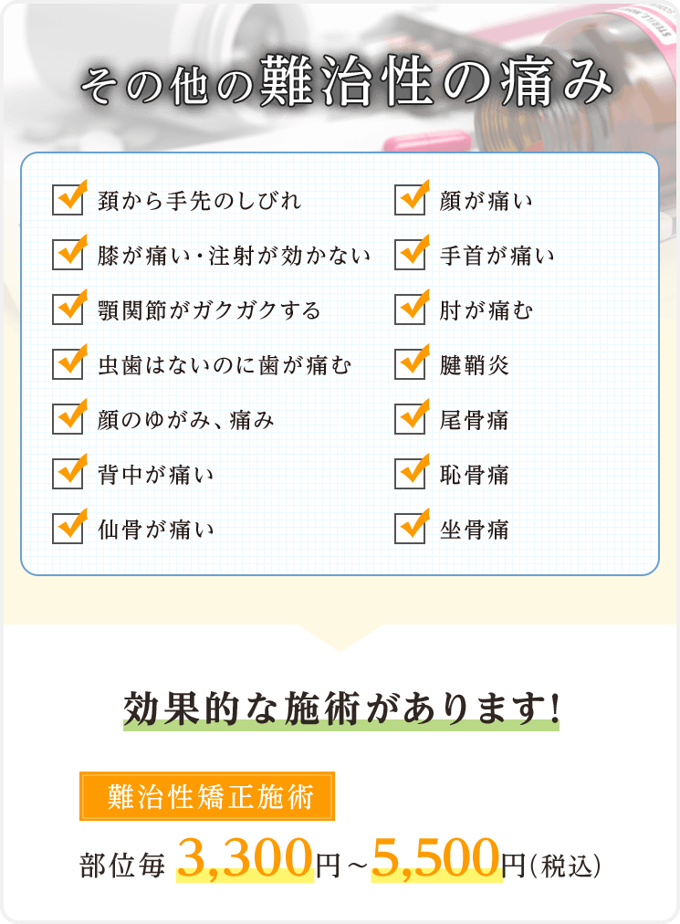その他の難治性の痛み